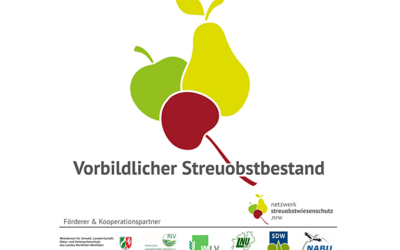 Auszeichnung „Vorbildlichen Streuobstbestand“ vom  Projekt Netzwerk Streuobstwiesenschutz.NRW